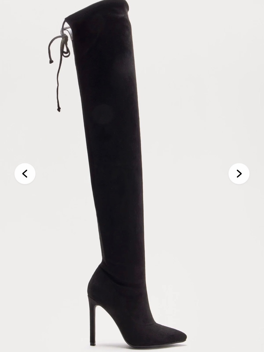 Black thigh high Stiletto Boot - Women